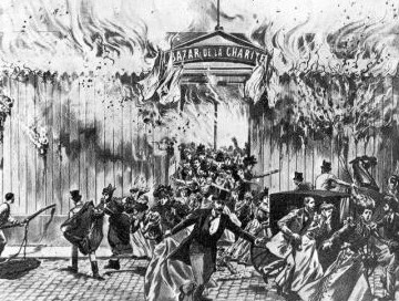 Fire at the Bazar de la charité, in Paris, on May 4, 1897