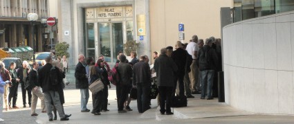 Queue outside the Verdi