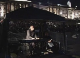 John Sweeney in Trafalgar Square